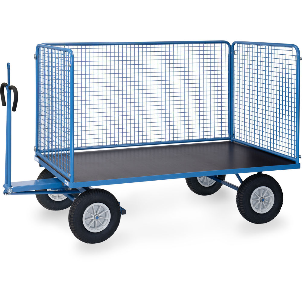 fetra® Char à bras avec treillis métallique et oeillet de traction 6446PZ