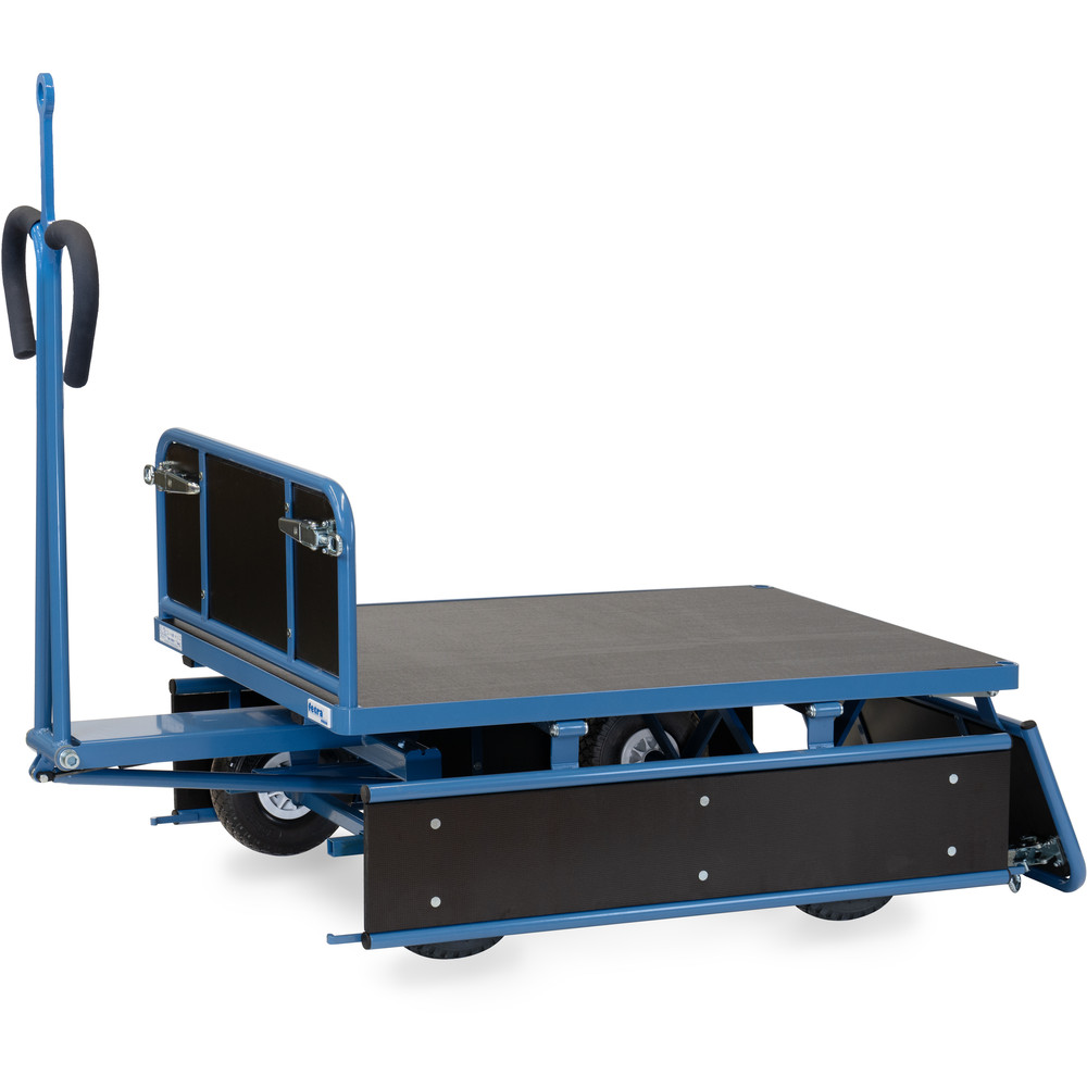 fetra® Char à bras avec ridelles bois et oeillet de traction 6453LZ