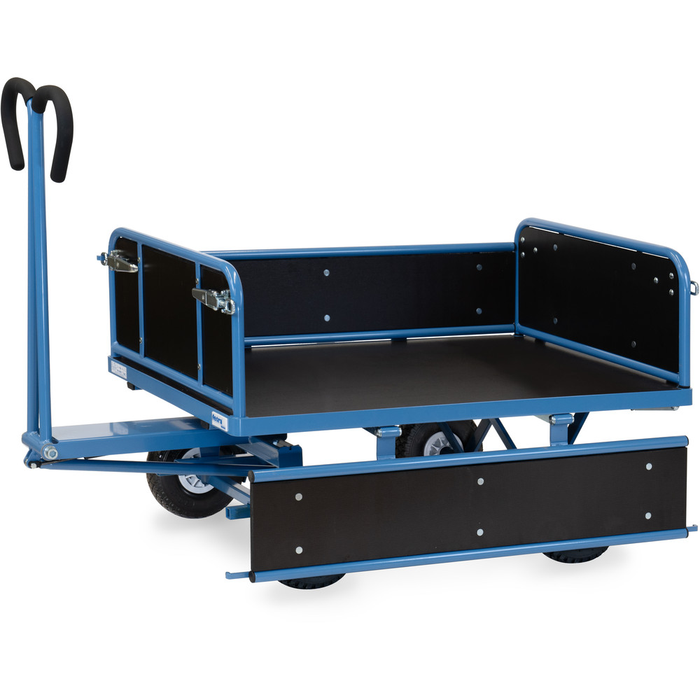 fetra® Char à bras avec ridelles bois 6453L
