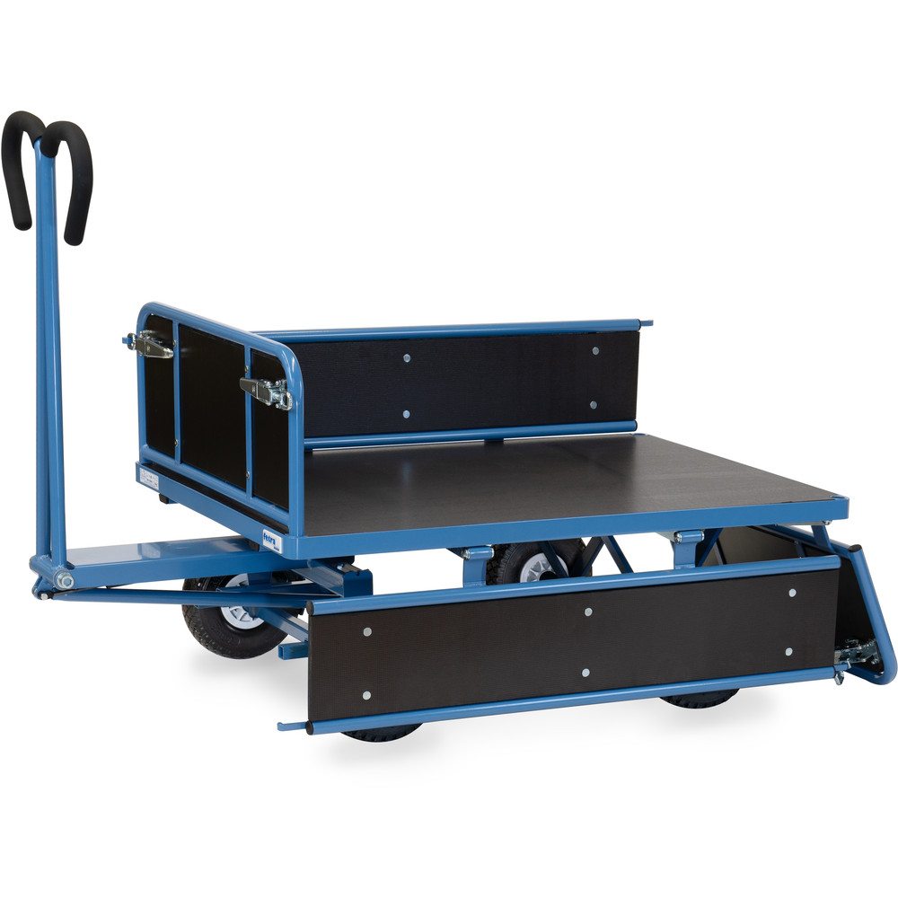 fetra® Char à bras avec ridelles bois 6453L