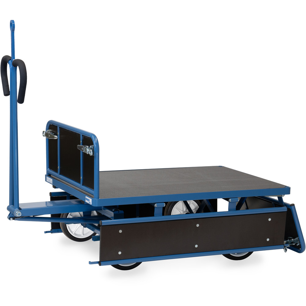 fetra® Char à bras avec ridelles bois et oeillet de traction 6453VZ