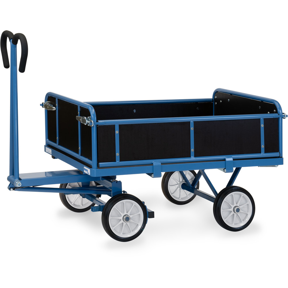 fetra® Char à bras avec ridelles bois 6453V