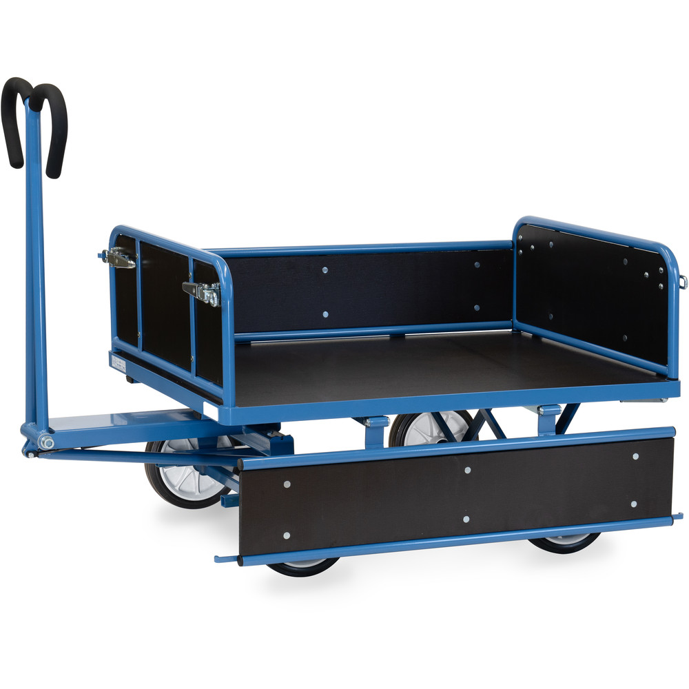 fetra® Char à bras avec ridelles bois 6453V