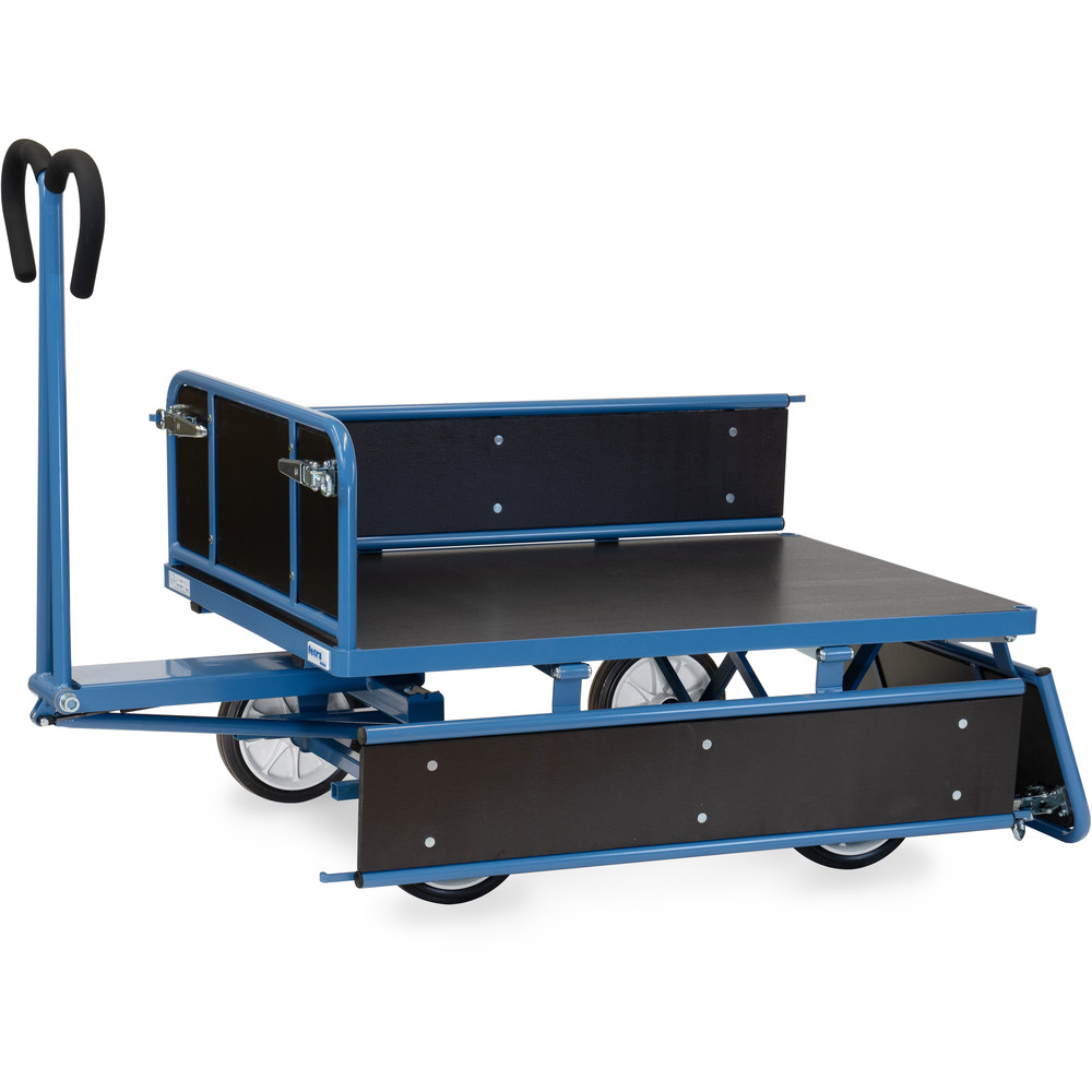 fetra® Char à bras avec ridelles bois 6453V