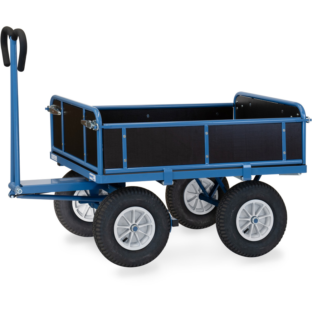 fetra® Char à bras avec ridelles bois 6454L