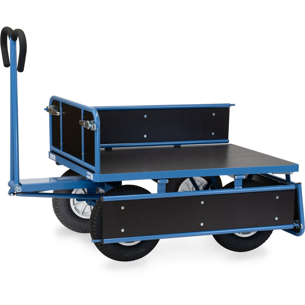 fetra® Char à bras avec ridelles bois 6454L
