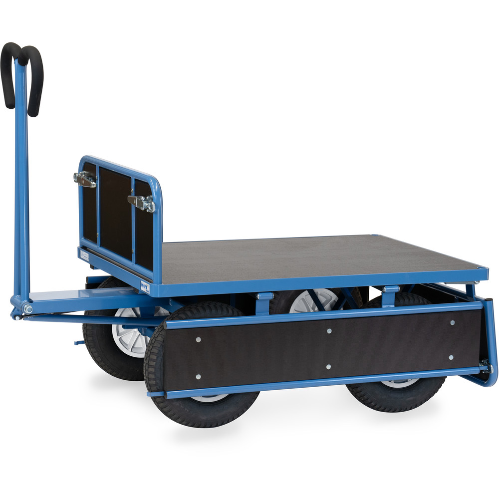 fetra® Char à bras avec ridelles bois 6454L