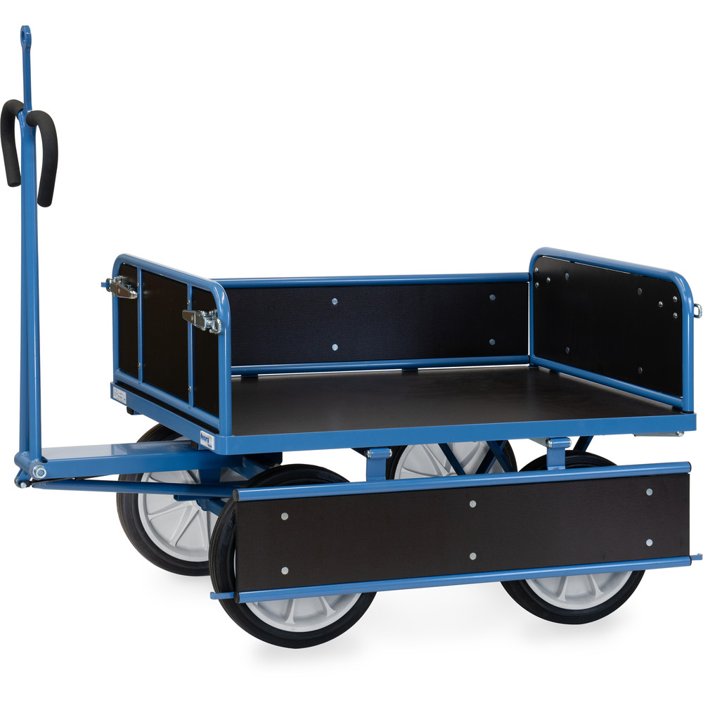 fetra® Char à bras avec ridelles bois et oeillet de traction 6454VZ