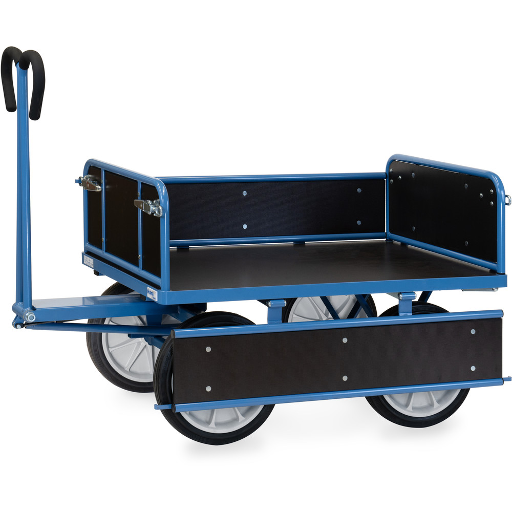fetra® Char à bras avec ridelles bois 6454V