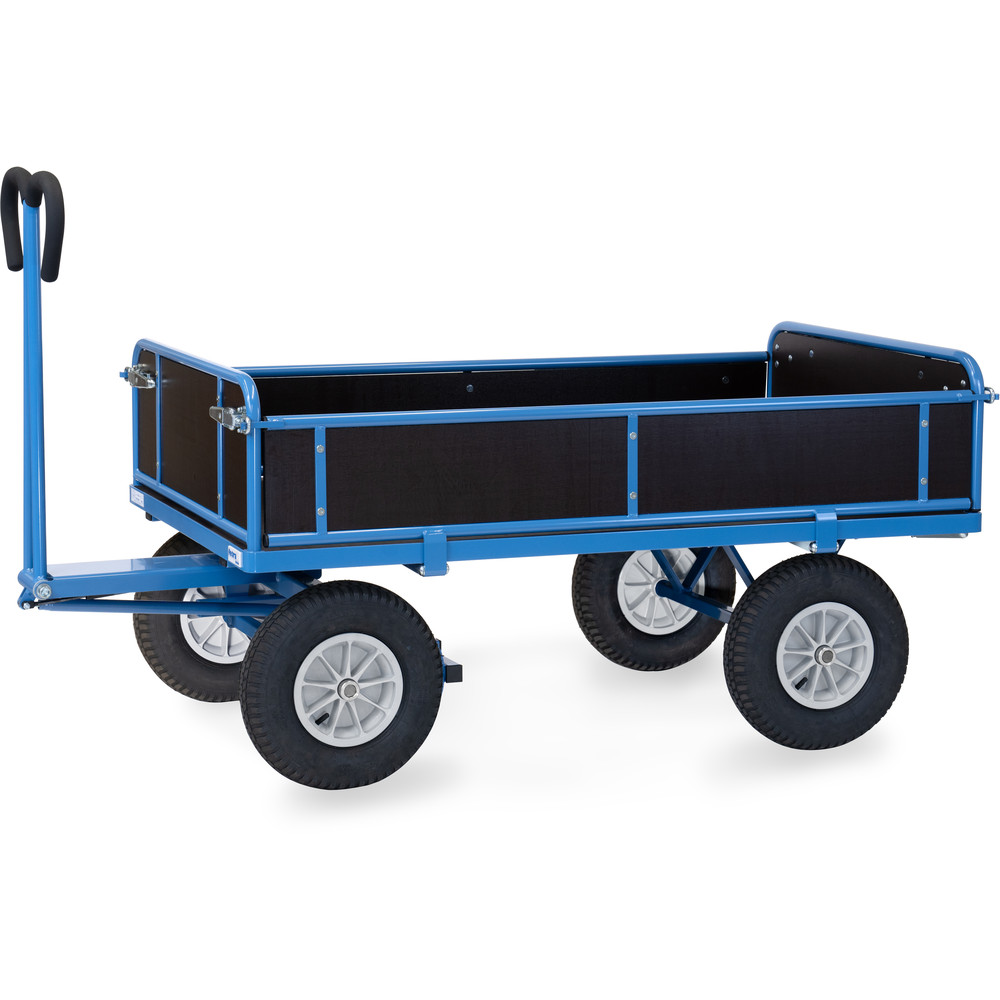 fetra® Char à bras avec ridelles bois 6455L