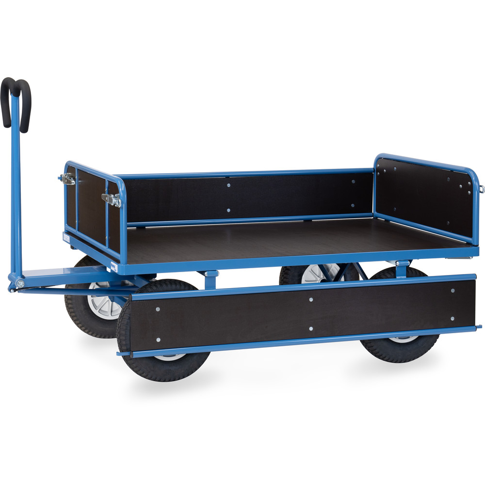 fetra® Char à bras avec ridelles bois 6455L