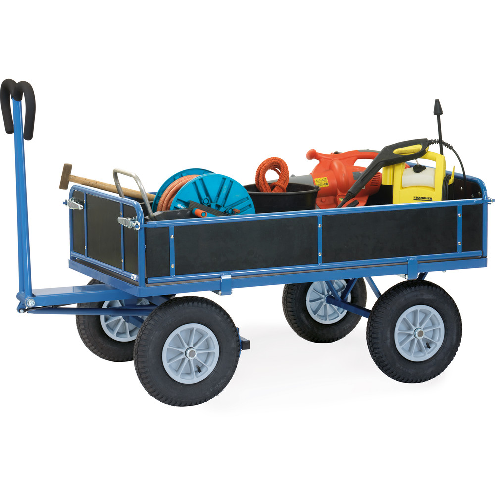 fetra® Char à bras avec ridelles bois 6455L