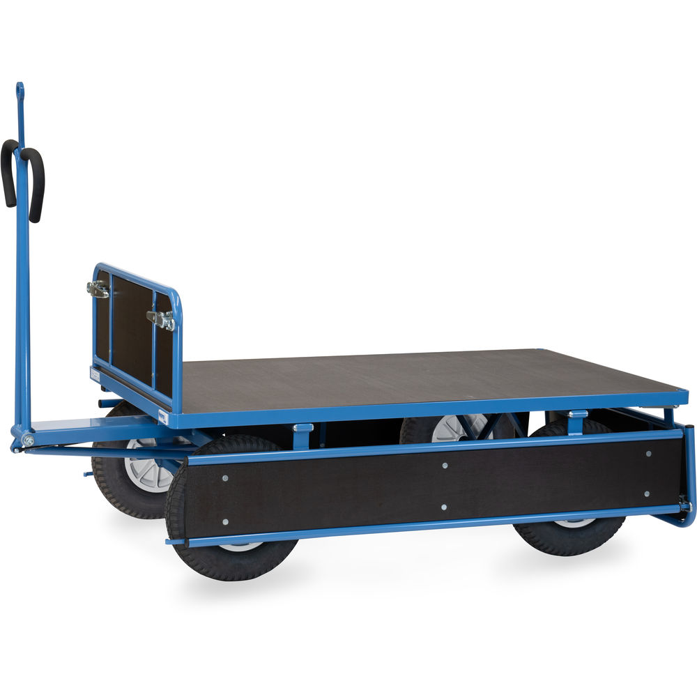 fetra® Char à bras avec ridelles bois et oeillet de traction 6455PZ