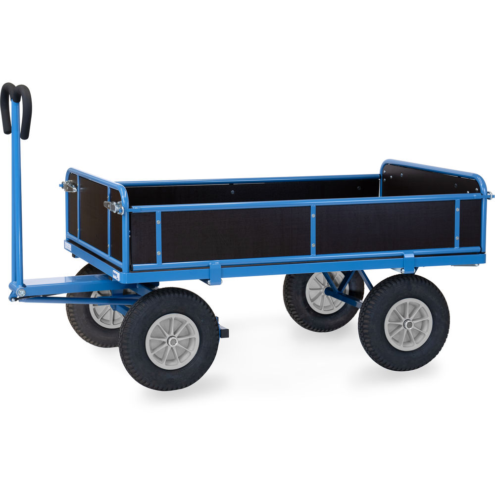 fetra® Char à bras avec ridelles bois 6455P