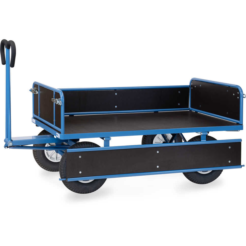 fetra® Char à bras avec ridelles bois 6455P