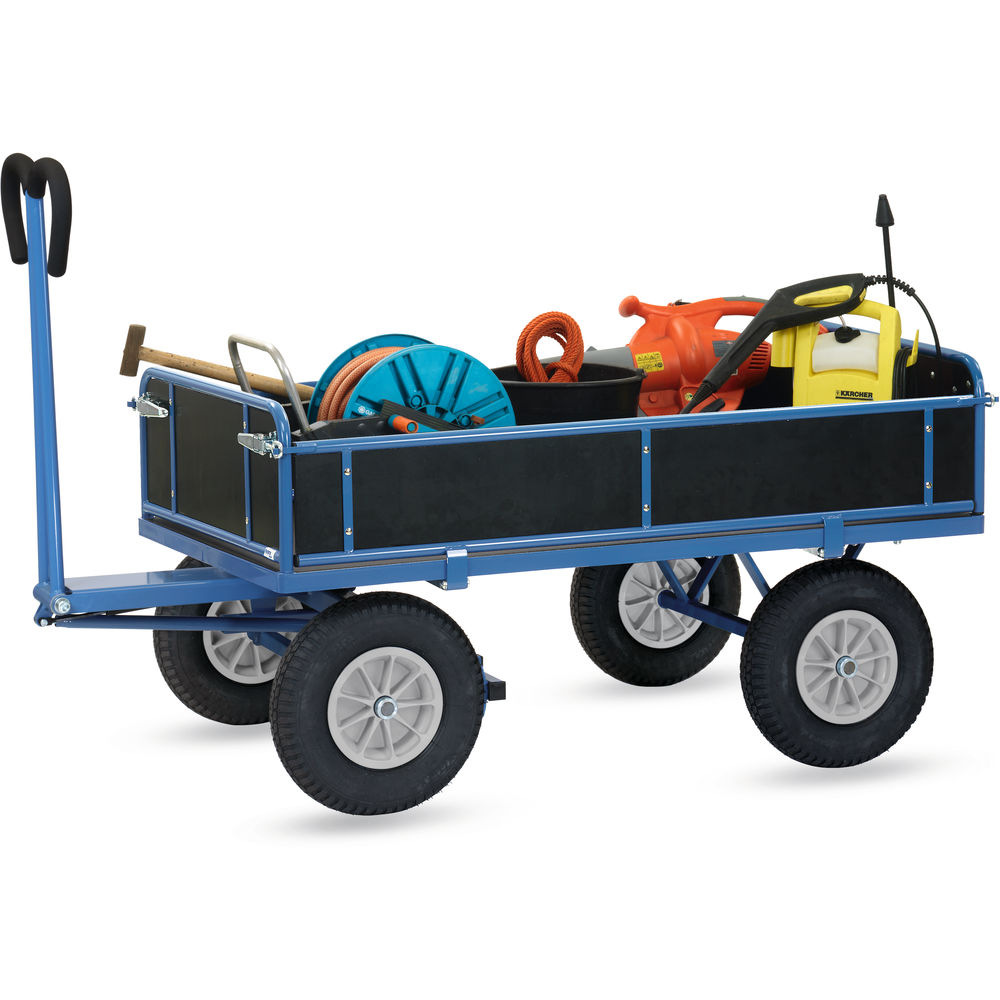 fetra® Char à bras avec ridelles bois 6455P