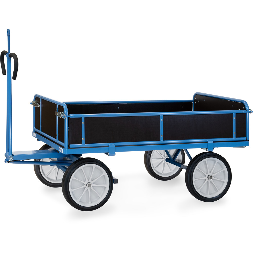 fetra® Char à bras avec ridelles bois et oeillet de traction 6455VZ