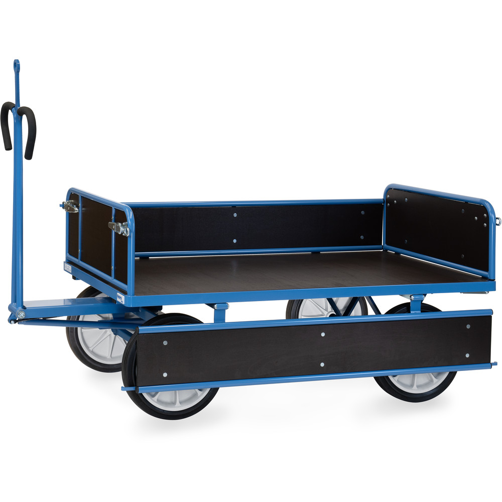 fetra® Char à bras avec ridelles bois et oeillet de traction 6455VZ