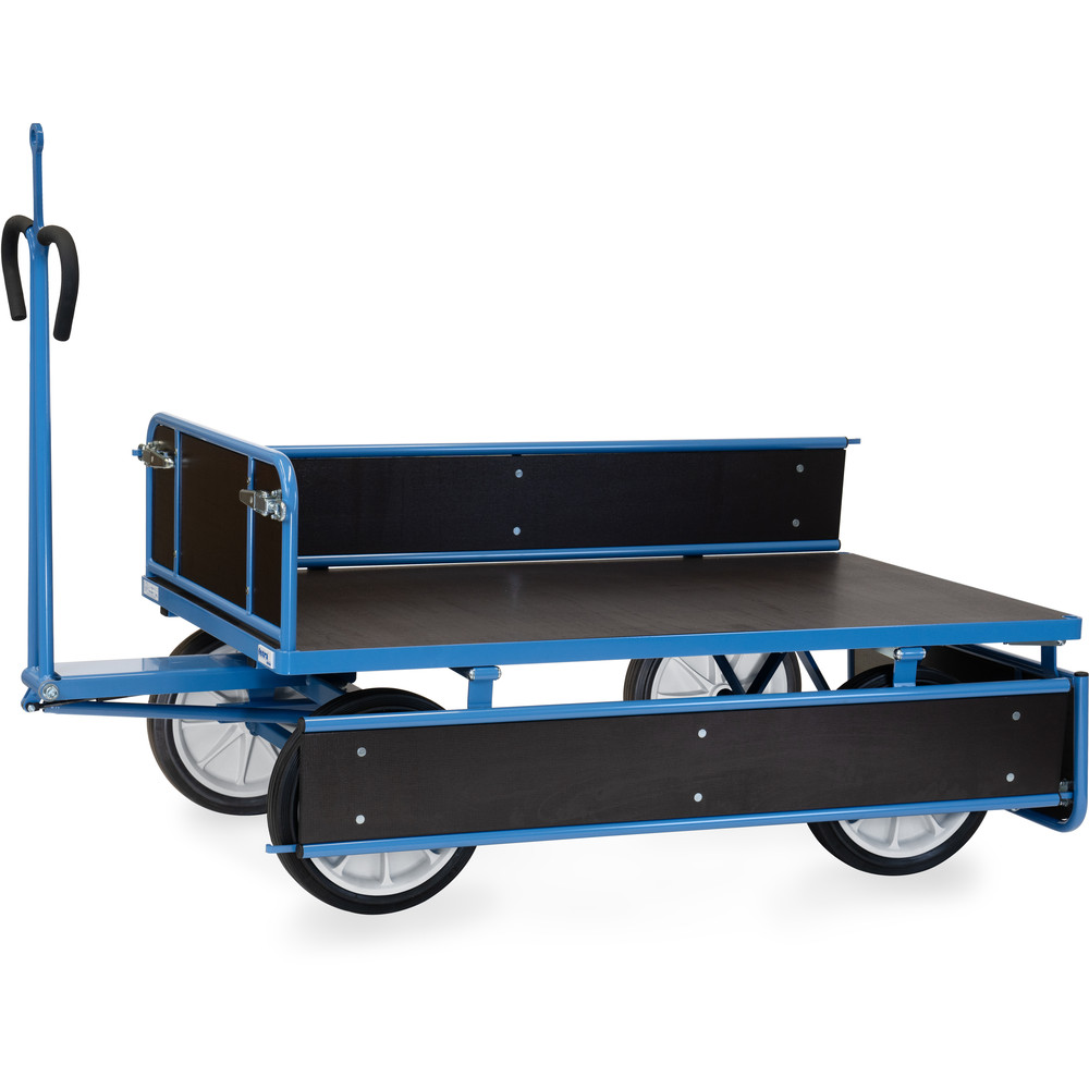 fetra® Char à bras avec ridelles bois et oeillet de traction 6455VZ