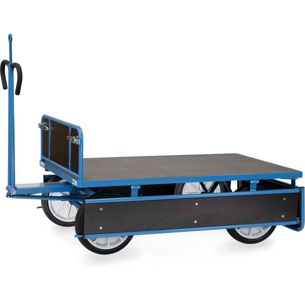 fetra® Char à bras avec ridelles bois et oeillet de traction 6455VZ