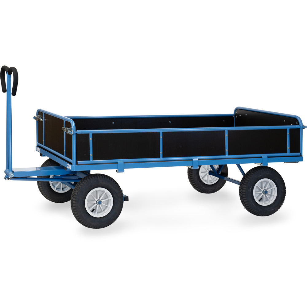 fetra® Char à bras avec ridelles bois 6456L