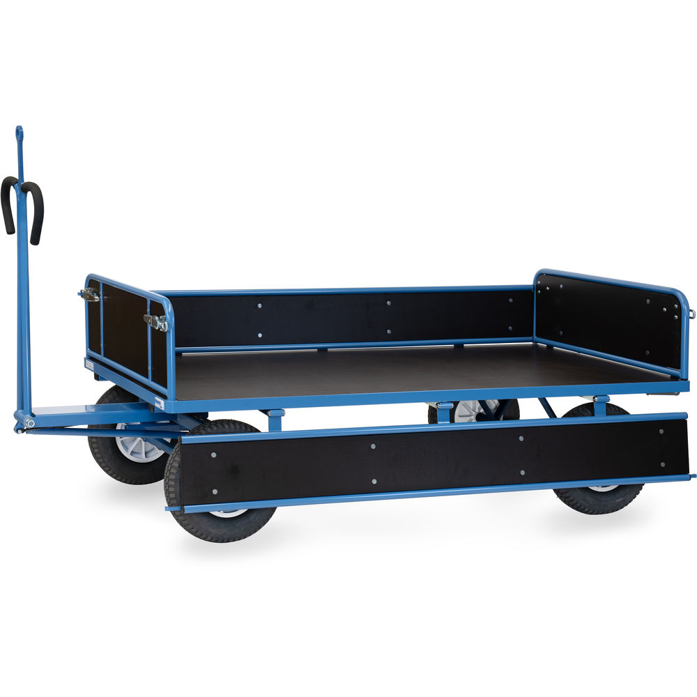 fetra® Char à bras avec ridelles bois et oeillet de traction 6456PZ