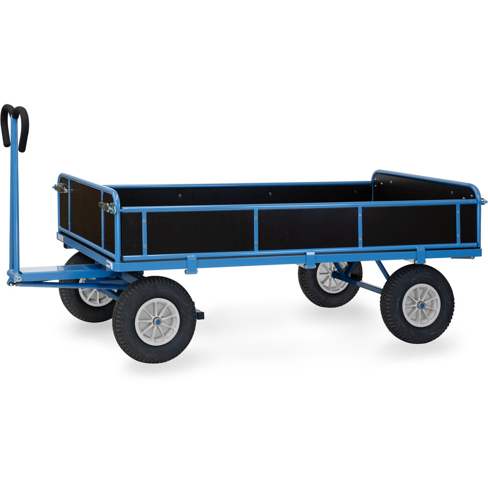fetra® Char à bras avec ridelles bois 6456P