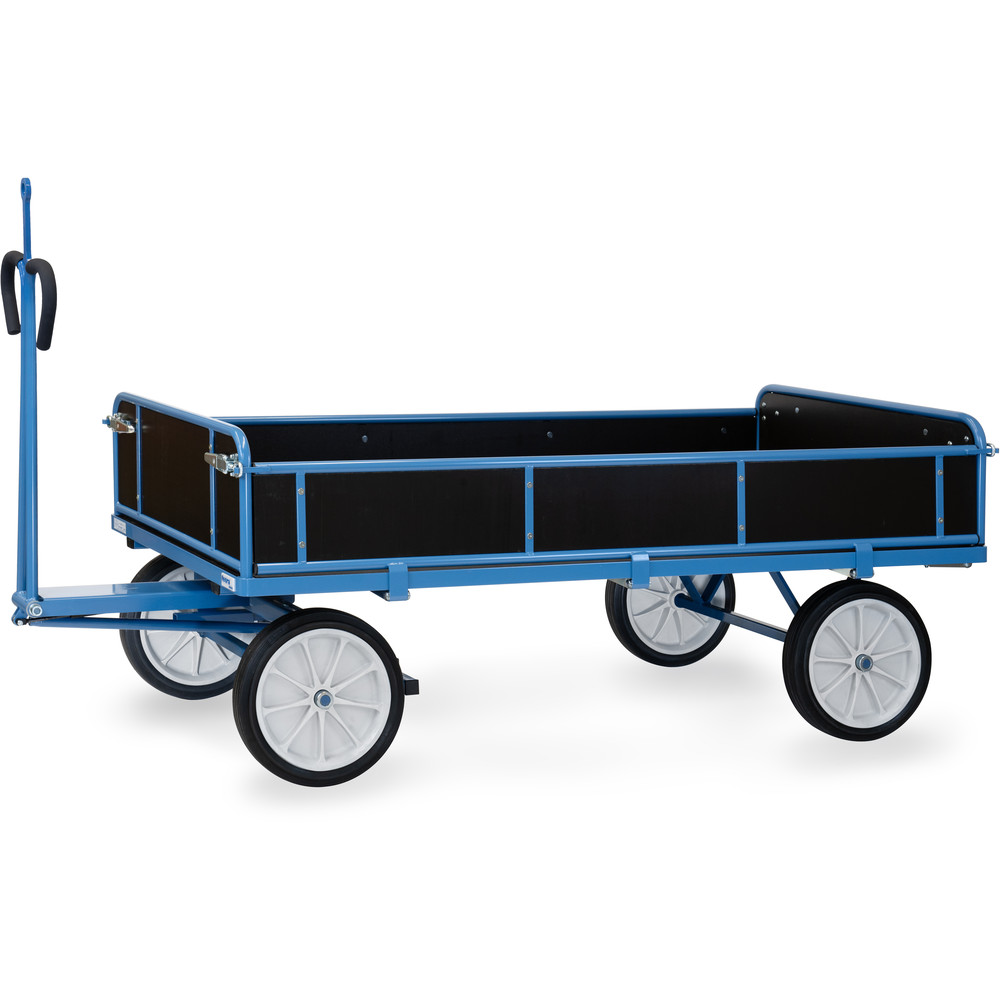 fetra® Char à bras avec ridelles bois et oeillet de traction 6456VZ