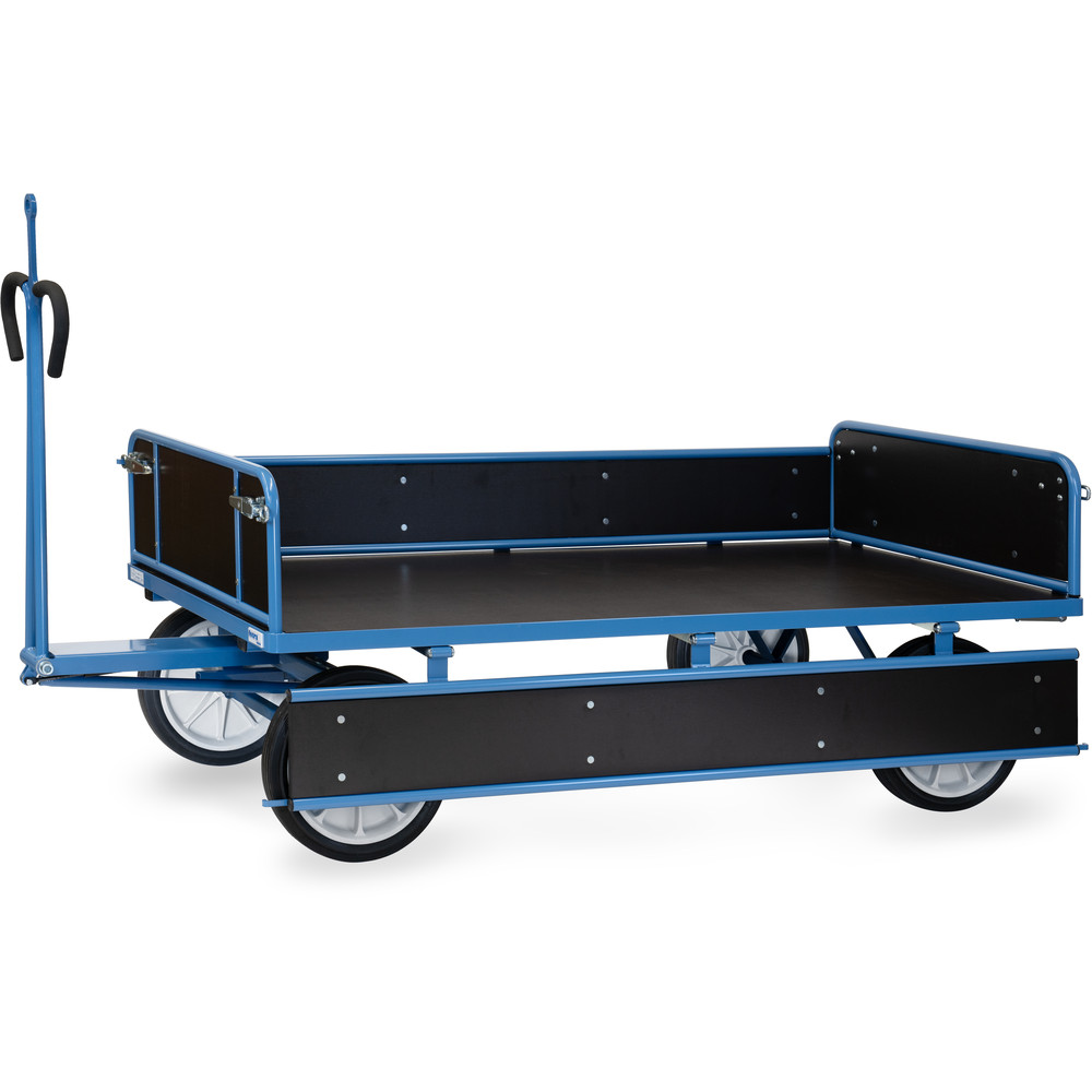 fetra® Char à bras avec ridelles bois et oeillet de traction 6456VZ