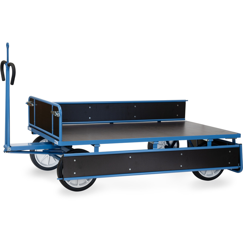 fetra® Char à bras avec ridelles bois et oeillet de traction 6456VZ
