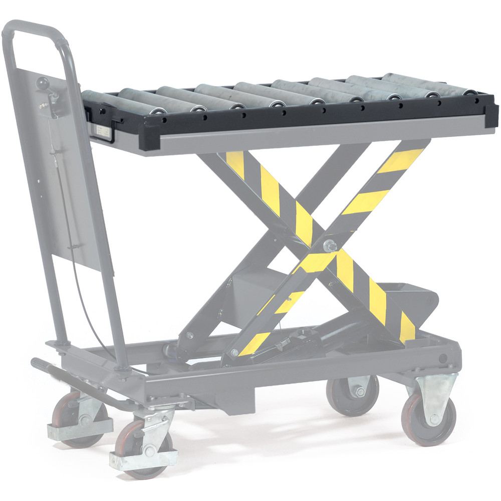 fetra® Rouleaux de manutention avec armature amovible pour chariot à plateforme élévatrice