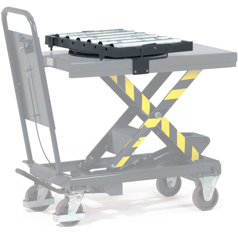 fetra® Rouleaux de manutention avec armature rotative pour chariot à plateforme élévatrice