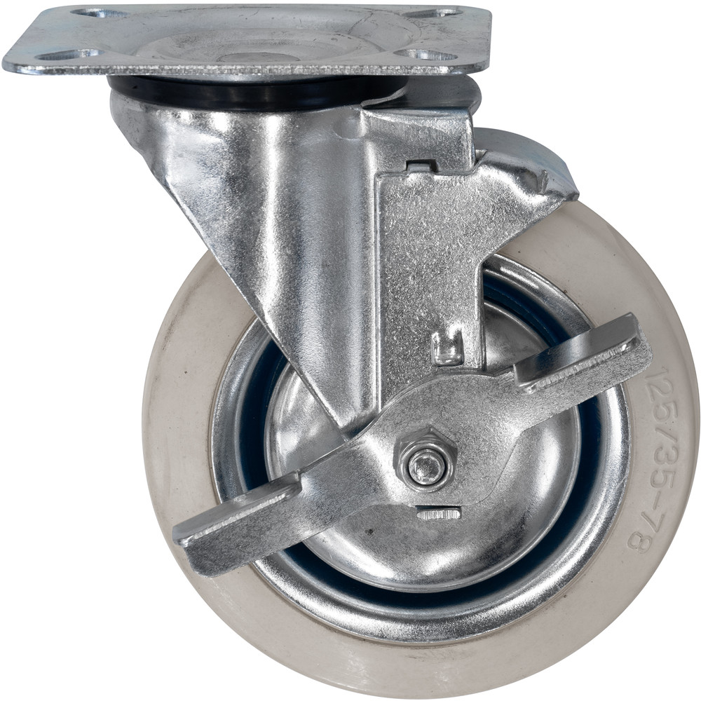 Roue pivotante à frein 71912 pour fetra® chariot à plateau acier