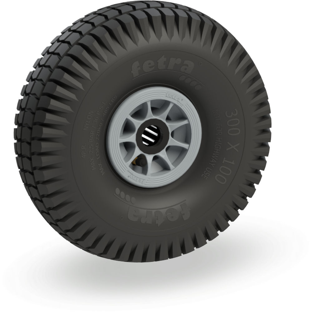 fetra® Roue gonflable 72116G - 300 x 100 mm