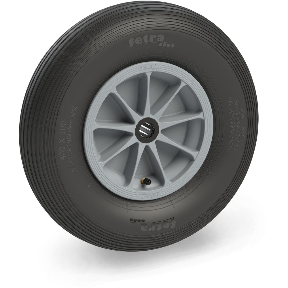 fetra® Roue gonflable 72120G - 400 x 100 mm