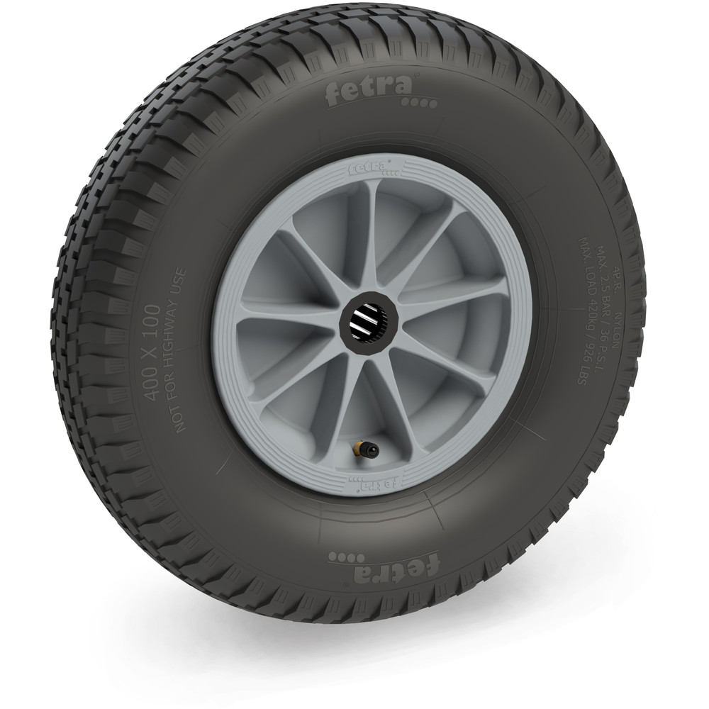 fetra® Roue gonflable 72121G - 400 x 100 mm