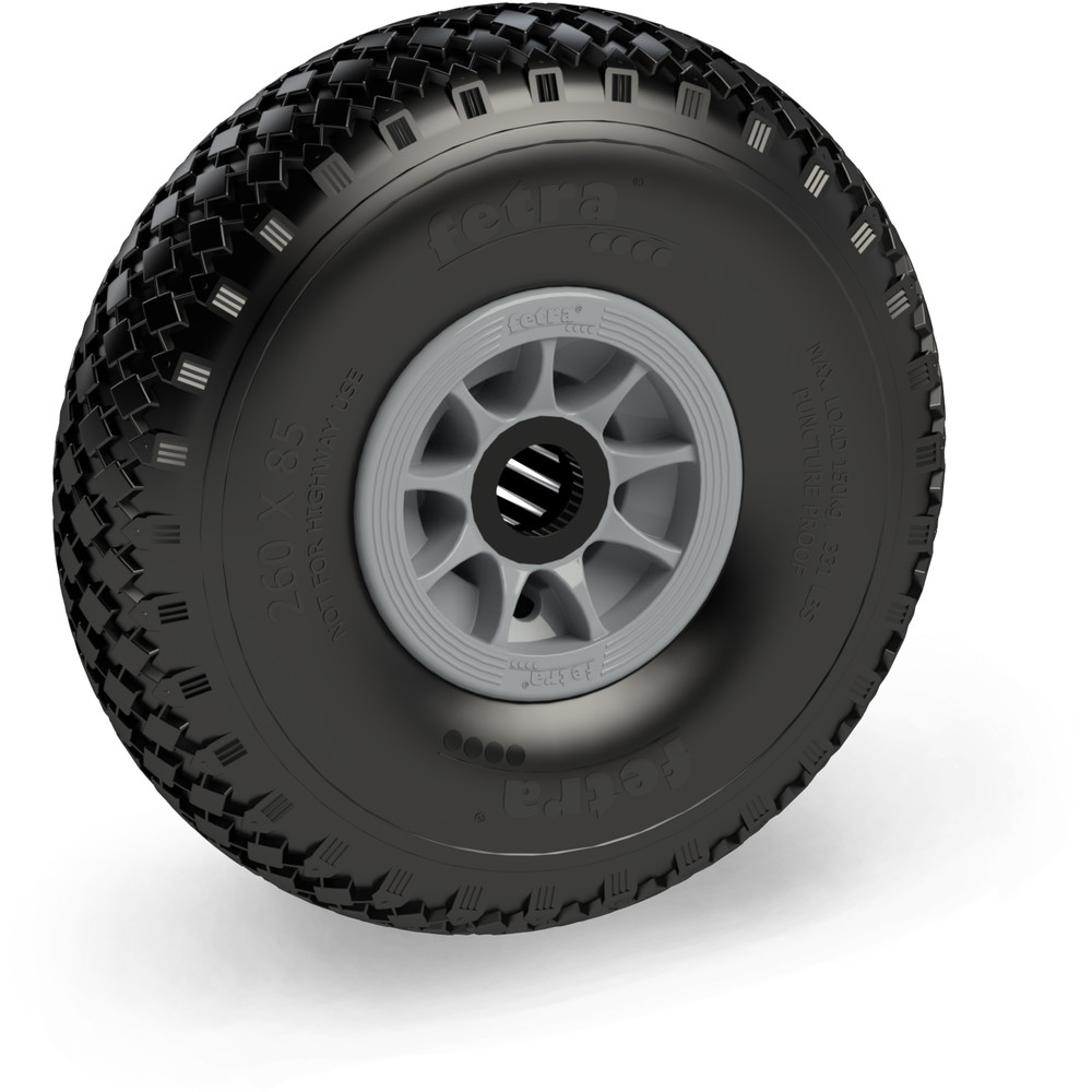 fetra® Roue increvable 72607G - 260 x 85 mm