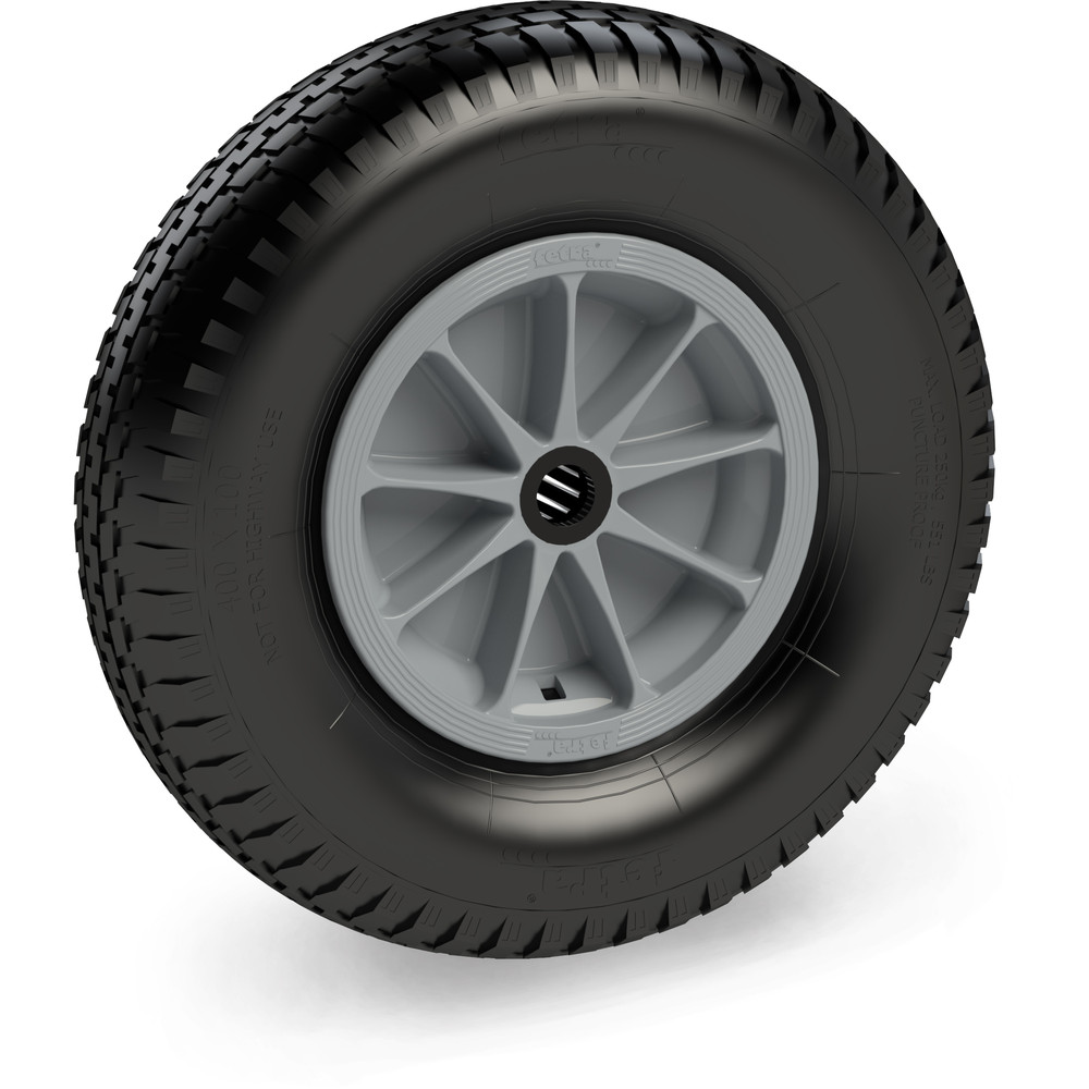 fetra® Roue increvable 72621G - 400 x 100 mm