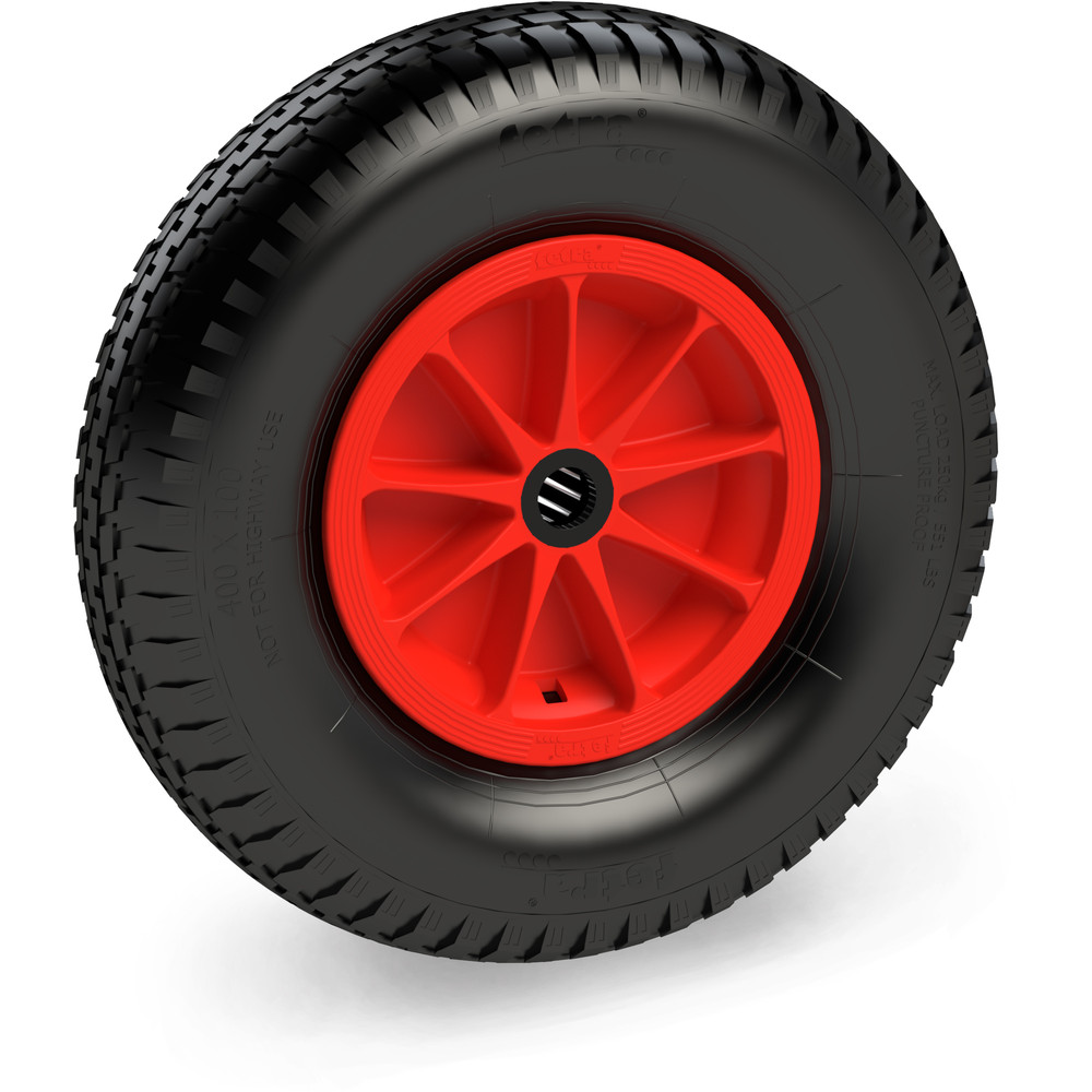 fetra® Roue increvable 72621R - 400 x 100 mm