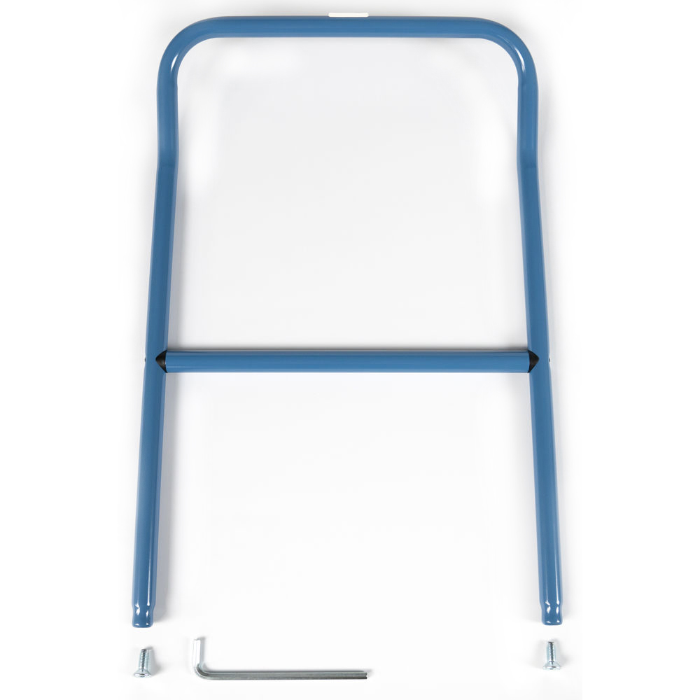 fetra® Dossier de poussée bleu 500 mm pour chariots à dossier de poussée