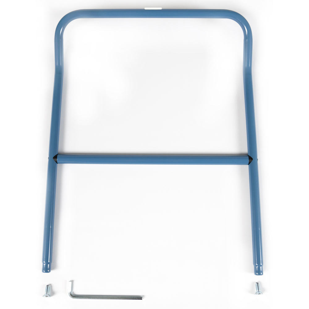 fetra® Dossier de poussée bleu 600 mm pour chariots à dossier de poussée